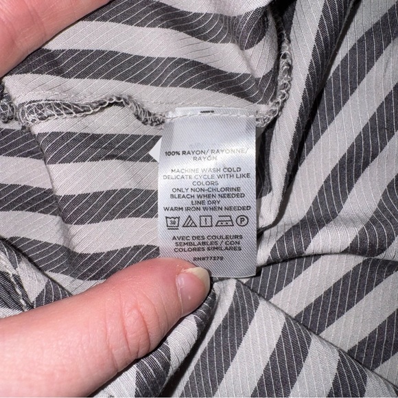 Ann Taylor top medium striped womens pullover factory blouse - Picture 3 of 5